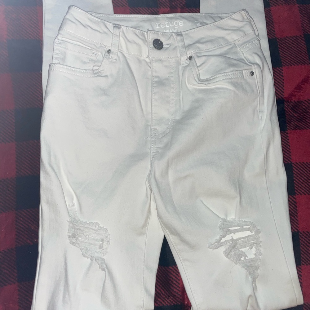 White Denim Skinny Jeans